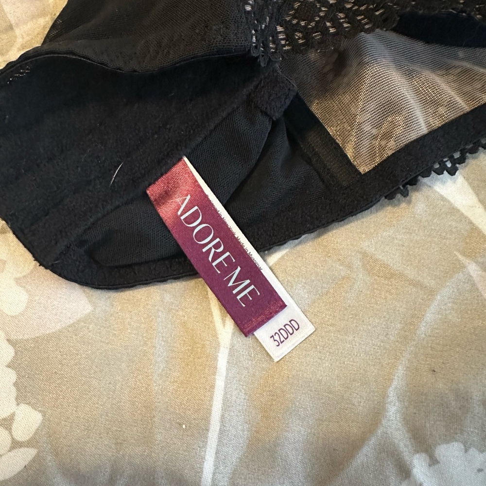 Adore Me balconet  Black Lace Bra - Picture 3 of 3
